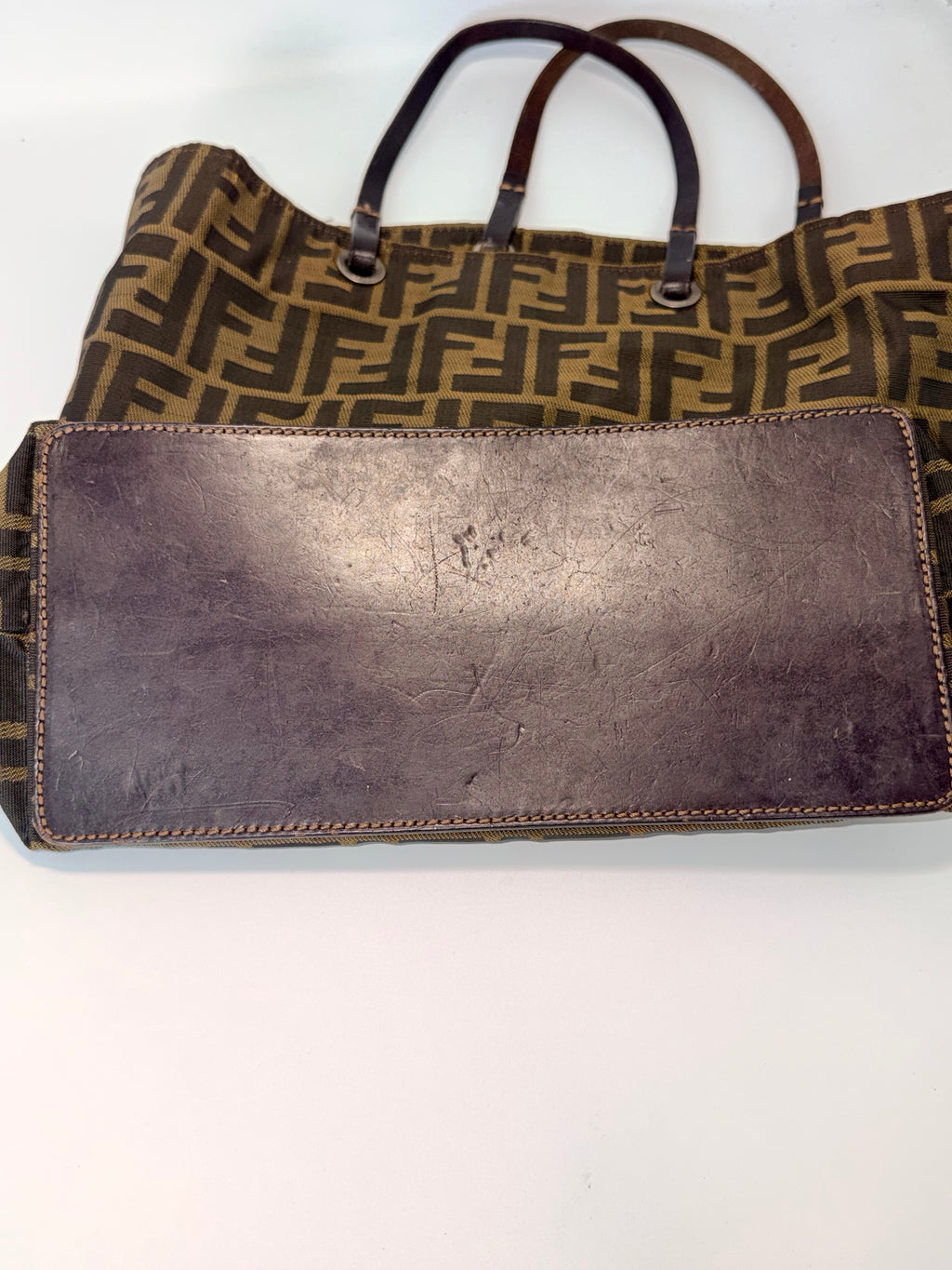 Vintage Fendi Zucca Canvas Tote