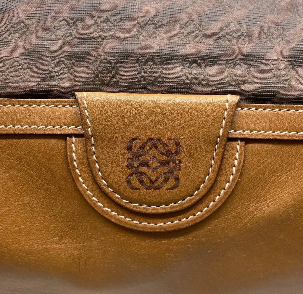 Loewe Anagram Travel Boston Bag with Lock – Large Duffle