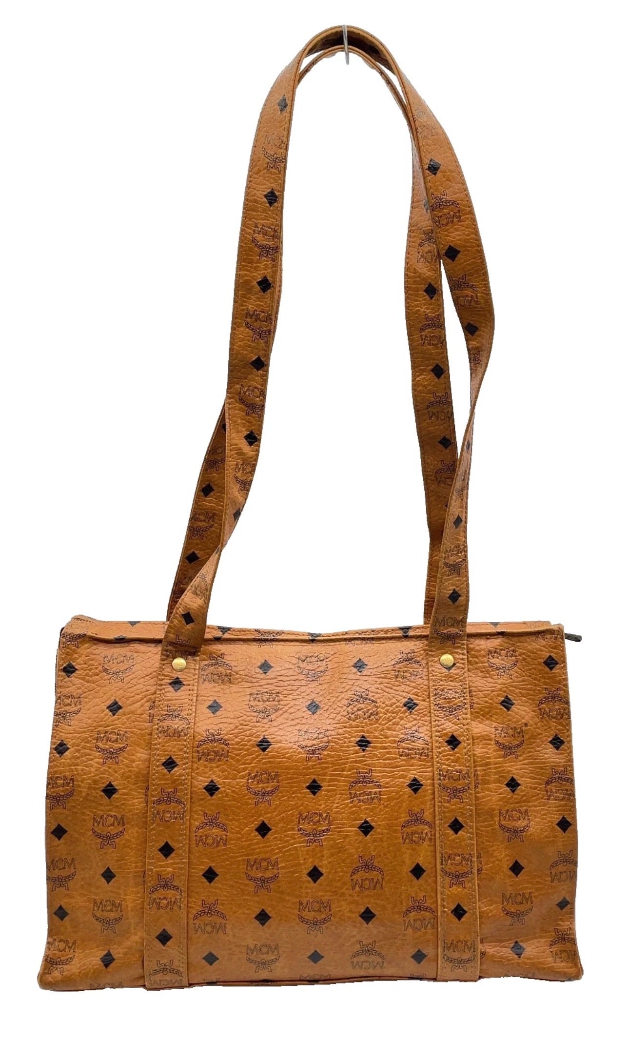 MCM Visetos Tote Bag – Cognac