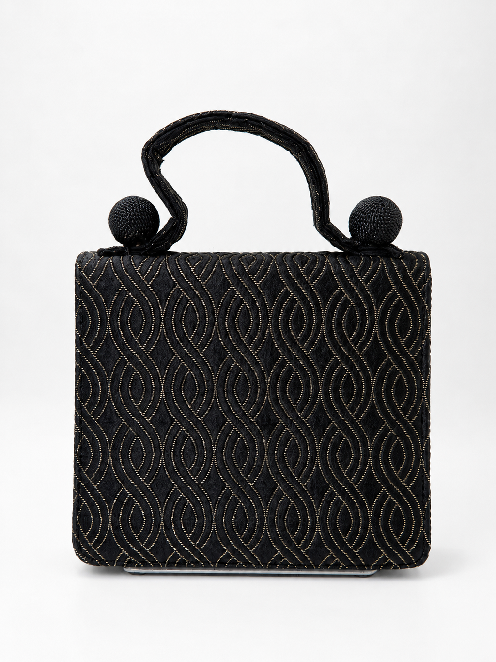 Fendi Black Evening Top Handle Bag