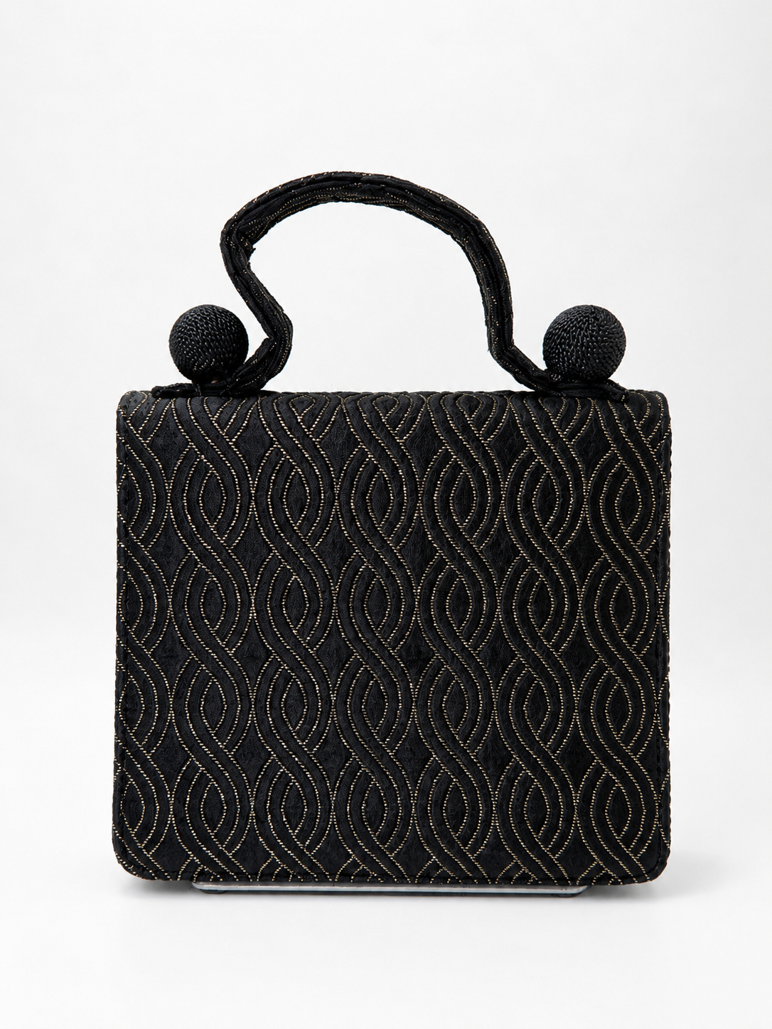 Fendi Black Evening Top Handle Bag