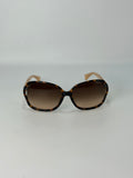 Coach Oversized Tortoiseshell Sunglasses