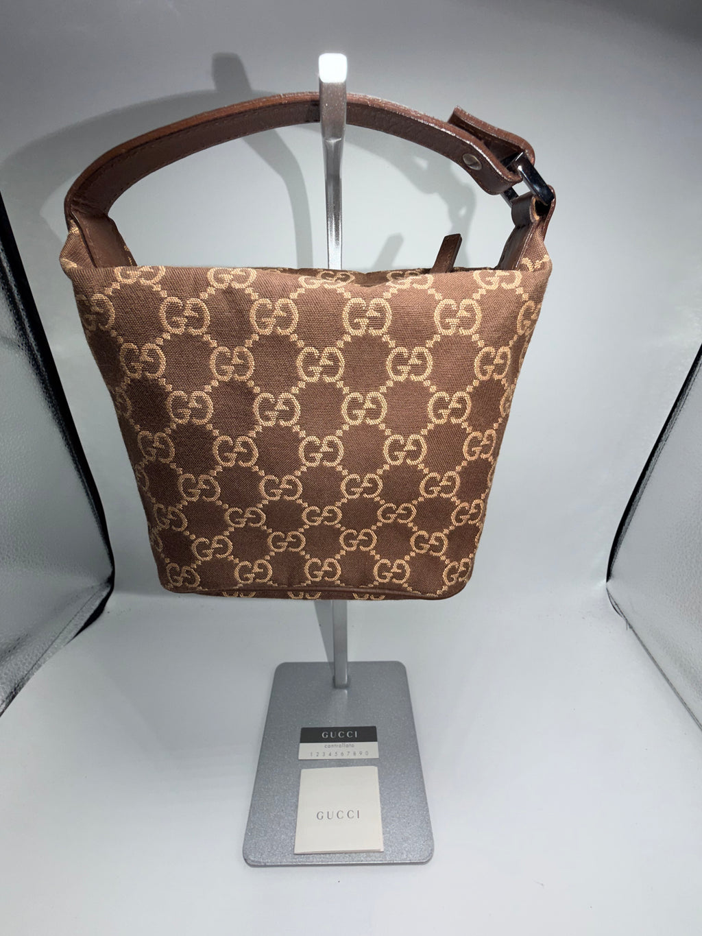 Gucci GG Canvas Mini Hand Bag – Brown (New With Tags)