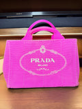Prada Canapa Hot Pink Canvas Mini Tote Bag - with Dustbag
