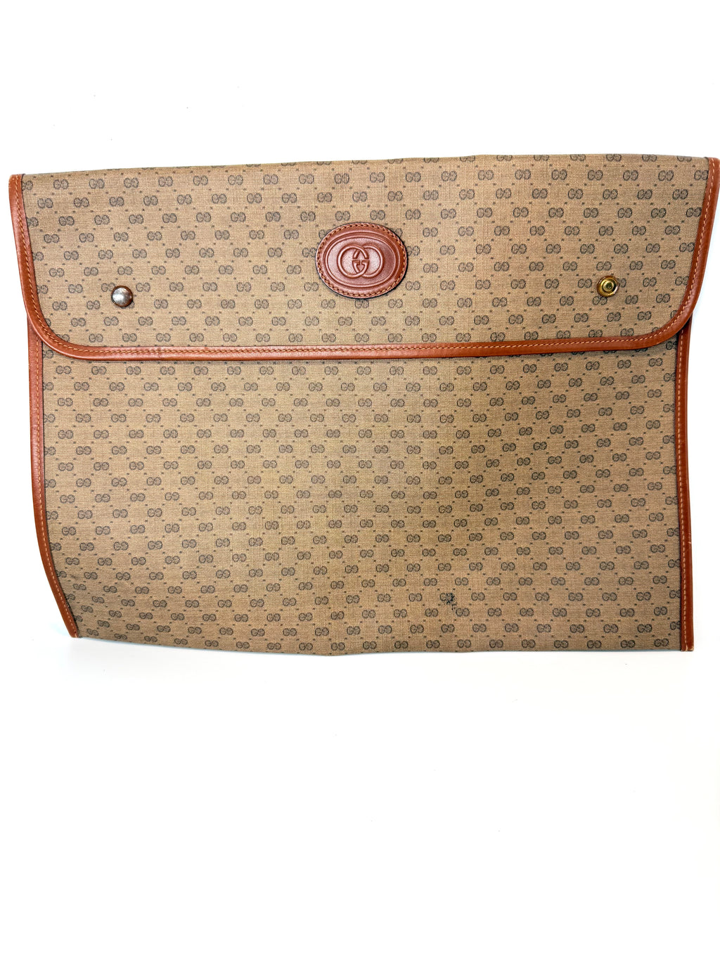 Gucci Document Case / Laptop Sleeve / Large Clutch – Vintage GG Canvas