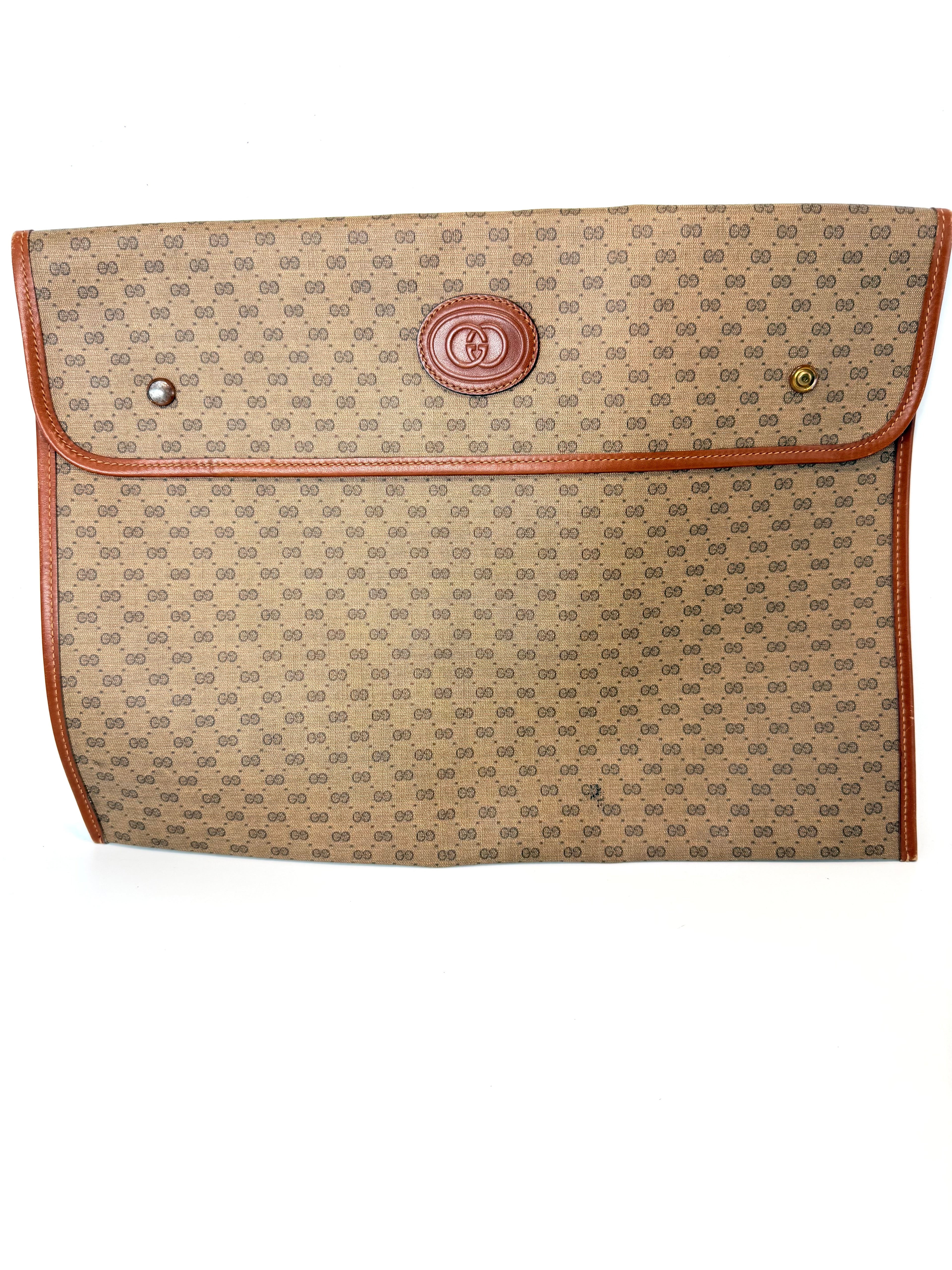 Gucci Document Case / Laptop Sleeve / Large Clutch – Vintage GG Canvas