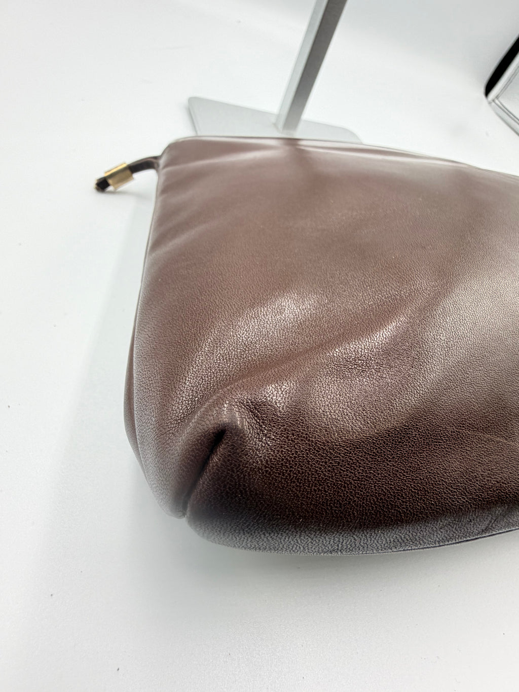 Givenchy Brown Leather 4G Logo Clutch