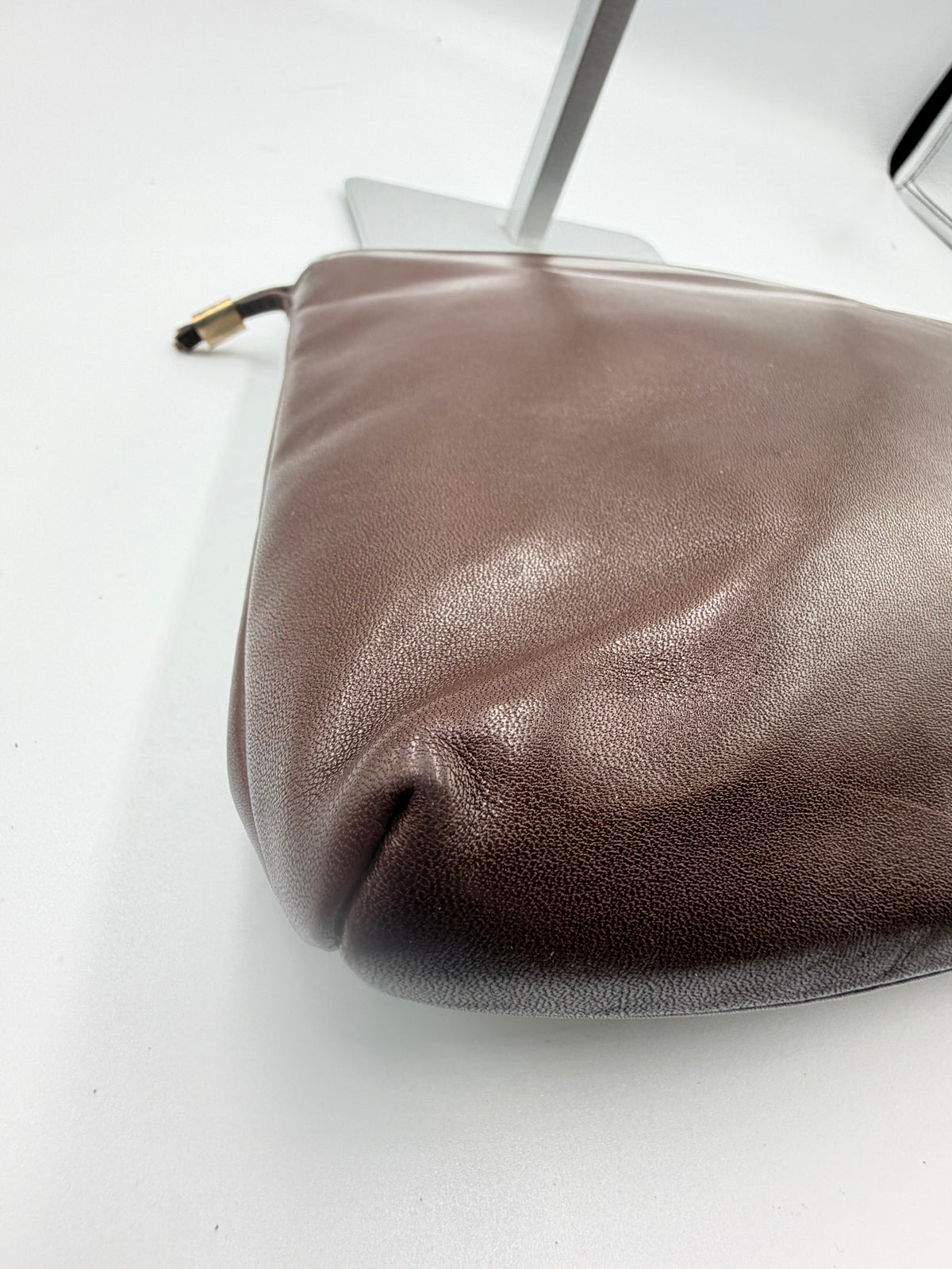 Givenchy Brown Leather 4G Logo Clutch