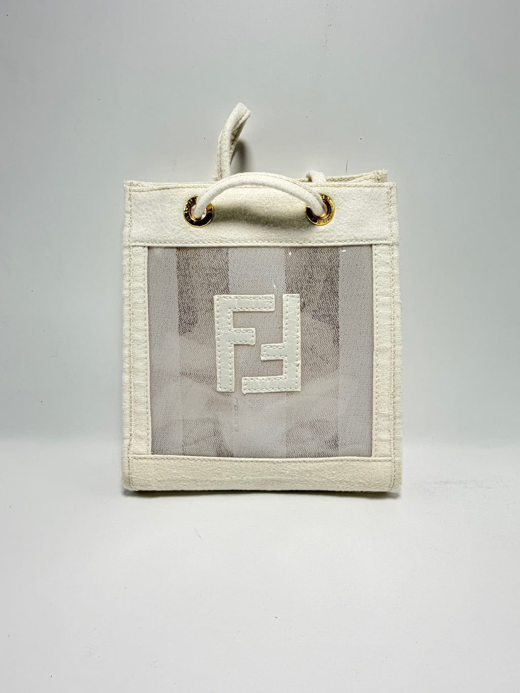 Fendi Vintage Mini Tote – White