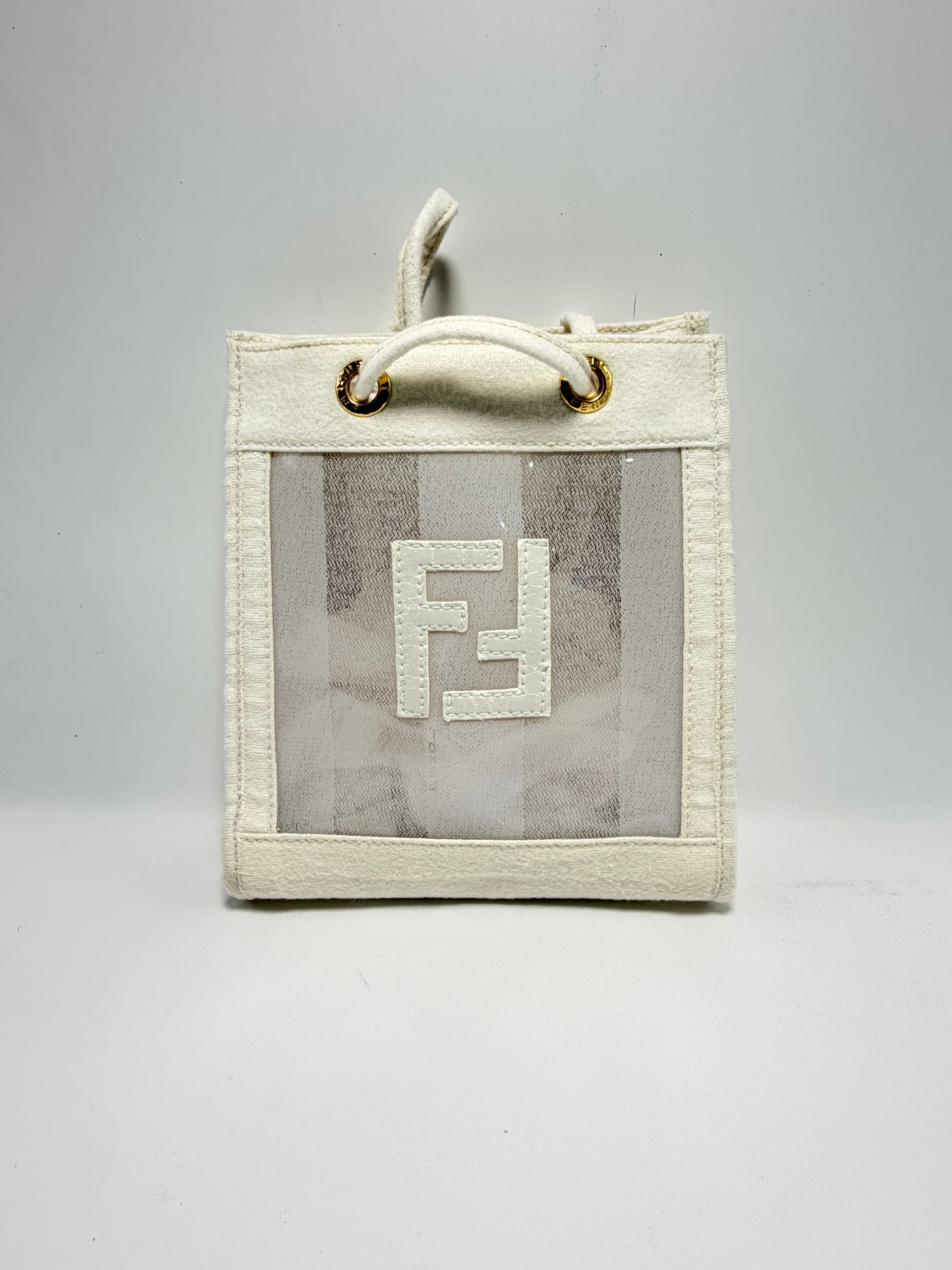 Fendi Vintage Mini Tote – White