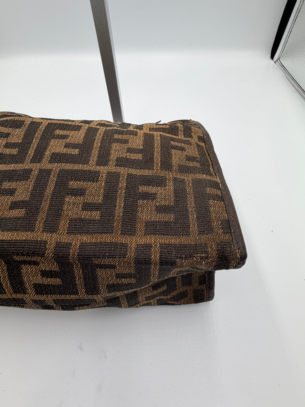 Fendi Zucca Canvas Zip Pouch / Clutch