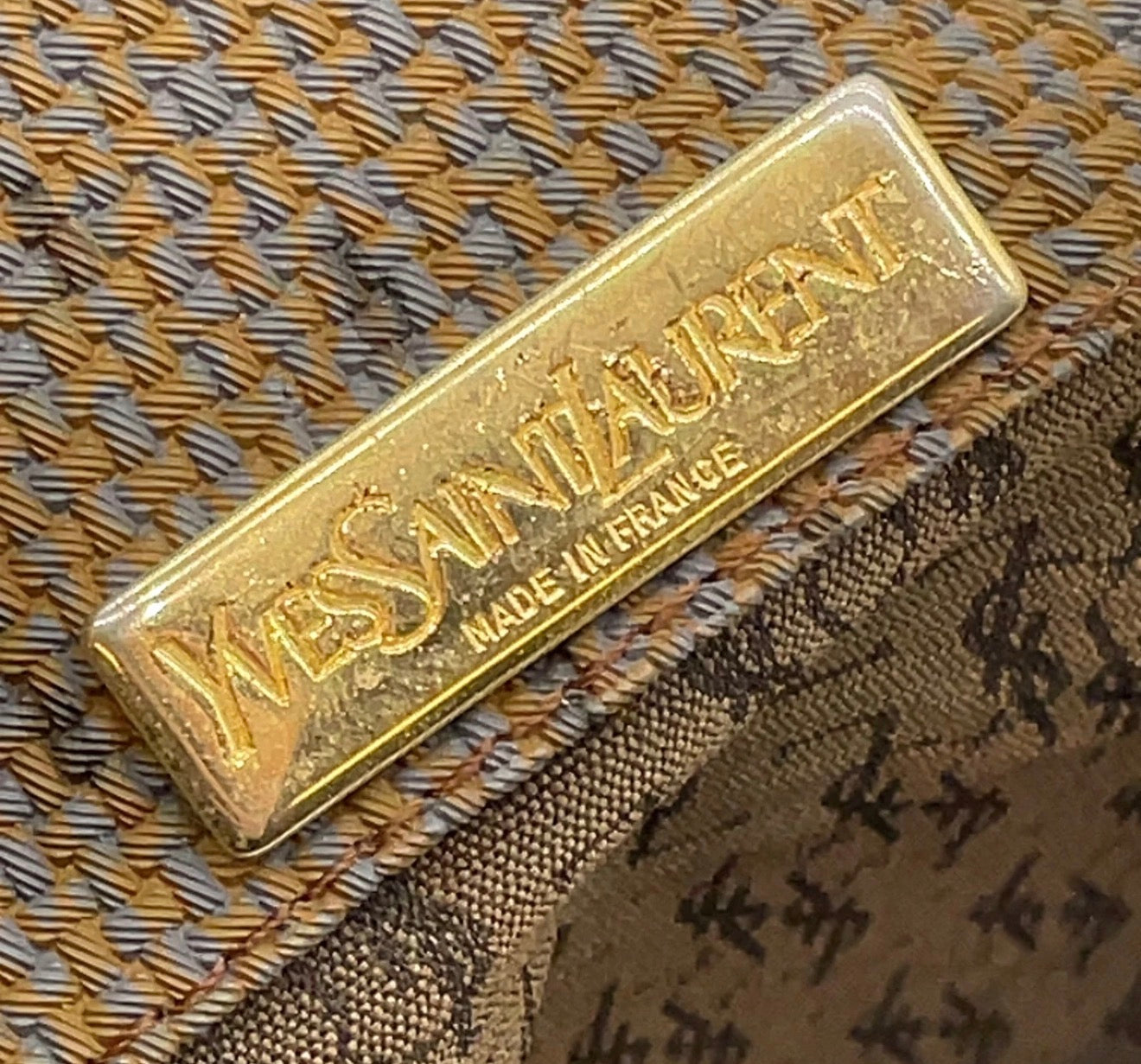 Yves Saint Laurent Woven Envelope Crossbody Bag