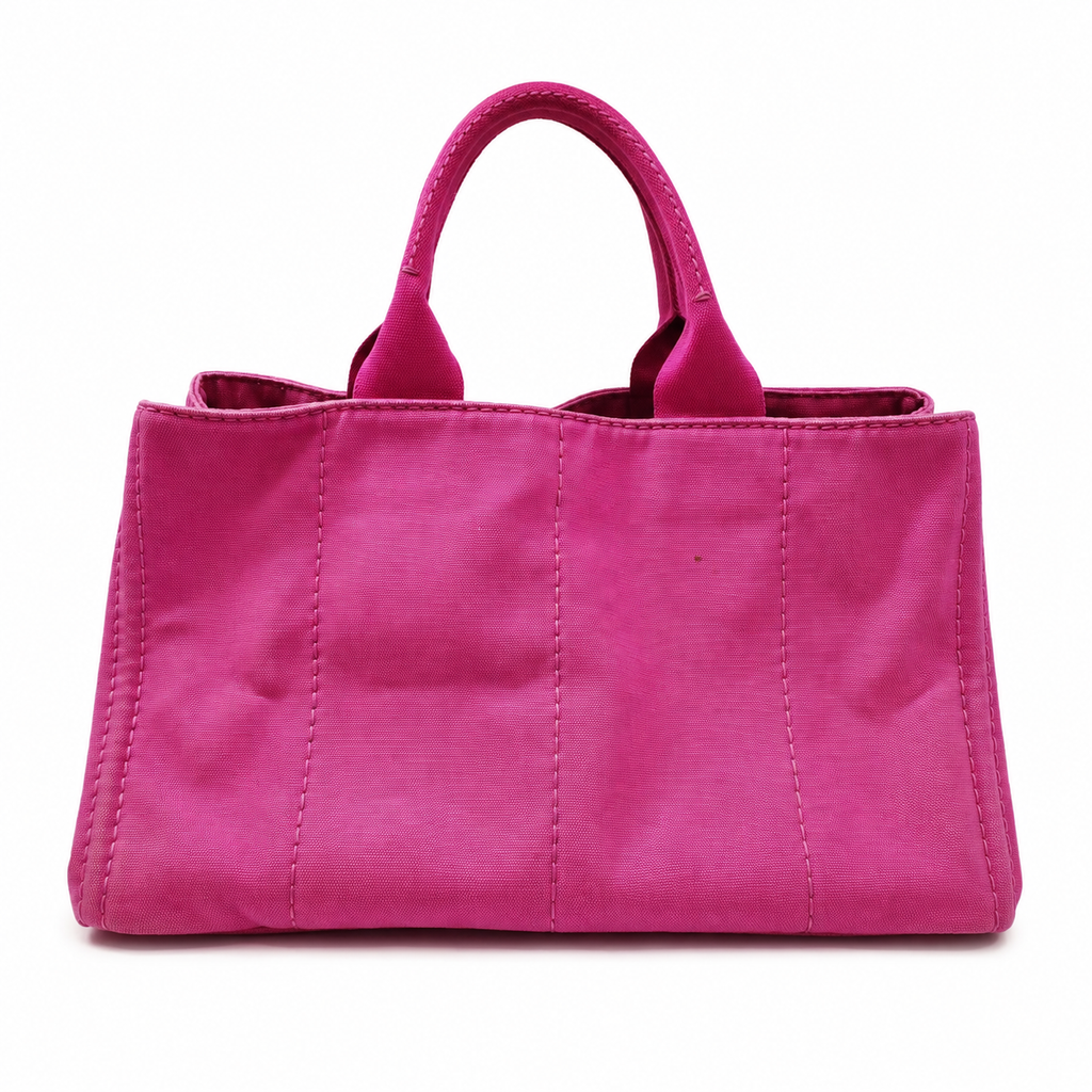 Prada Canapa Canvas Tote - Pink (Large)