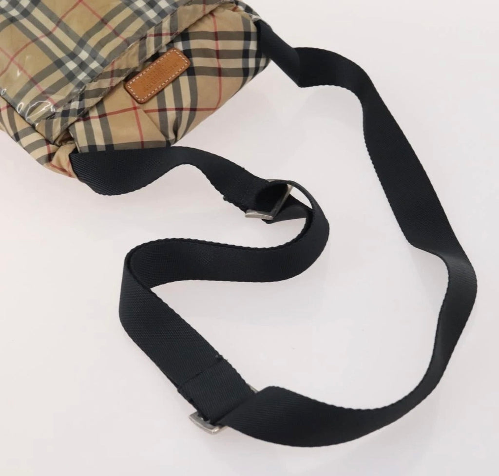 Burberry Nova Check Nylon Crossbody Messenger Bag