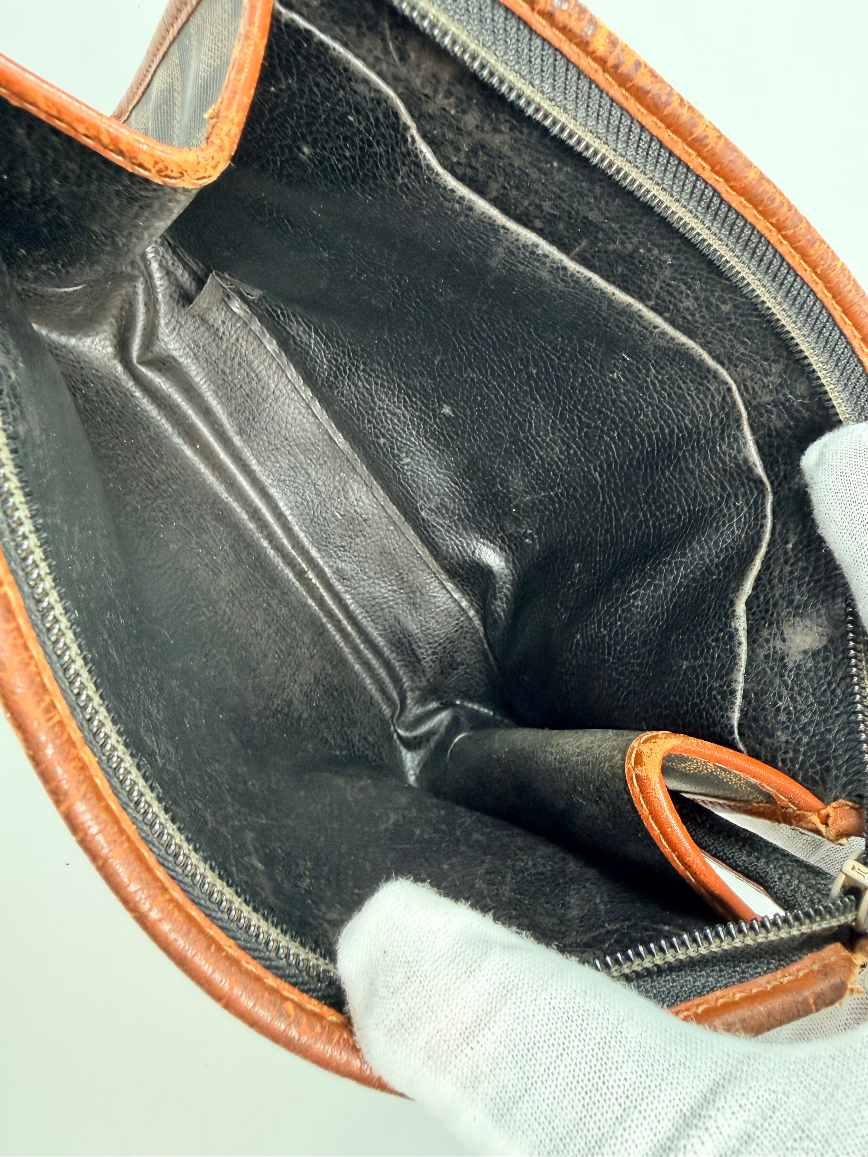 FENDI Zucca Canvas Clutch