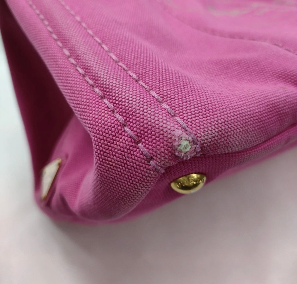 Prada Canapa Canvas Tote - Pink (Large)