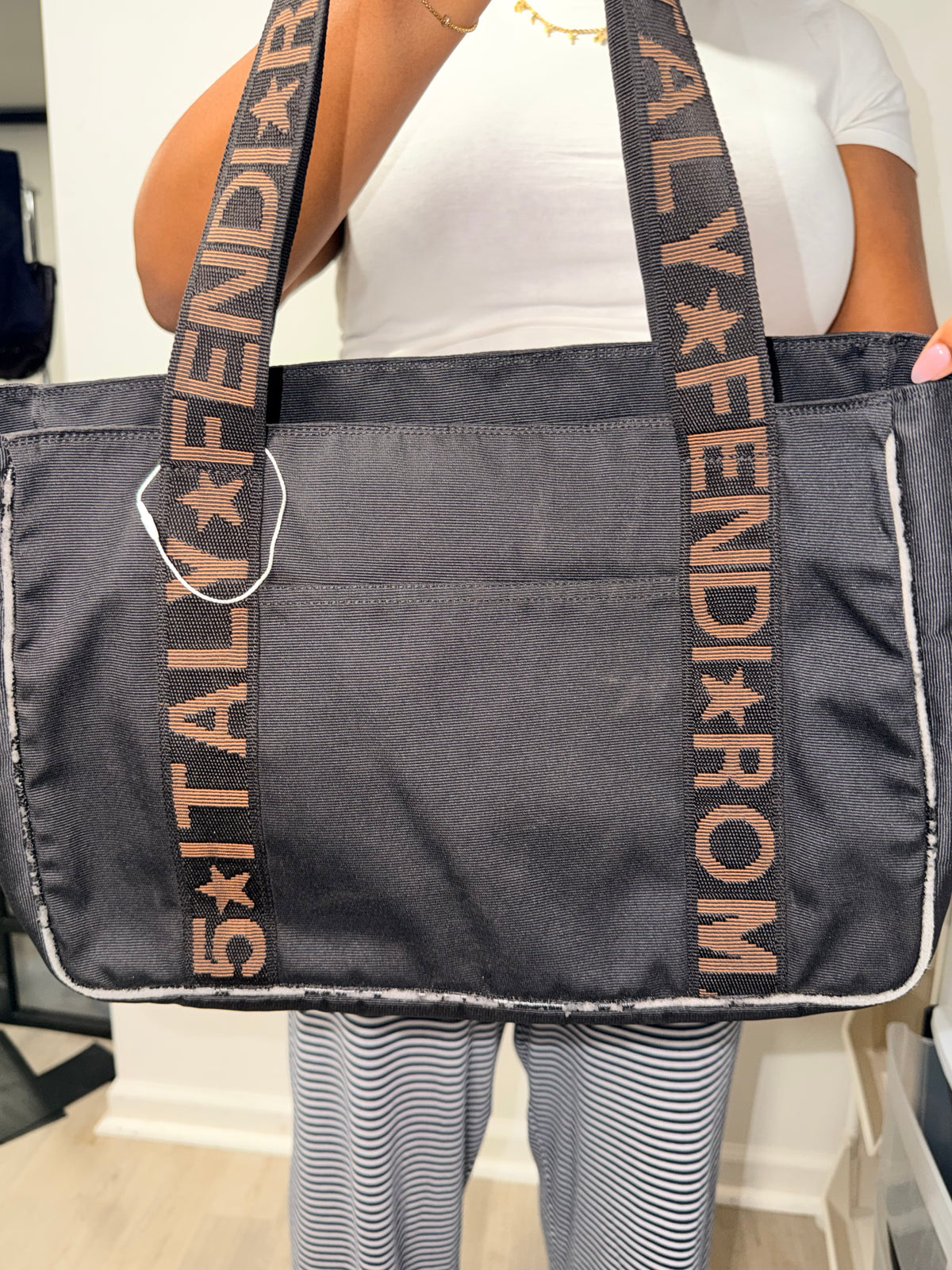 Fendi Roma 1925 Logo Tote Bag