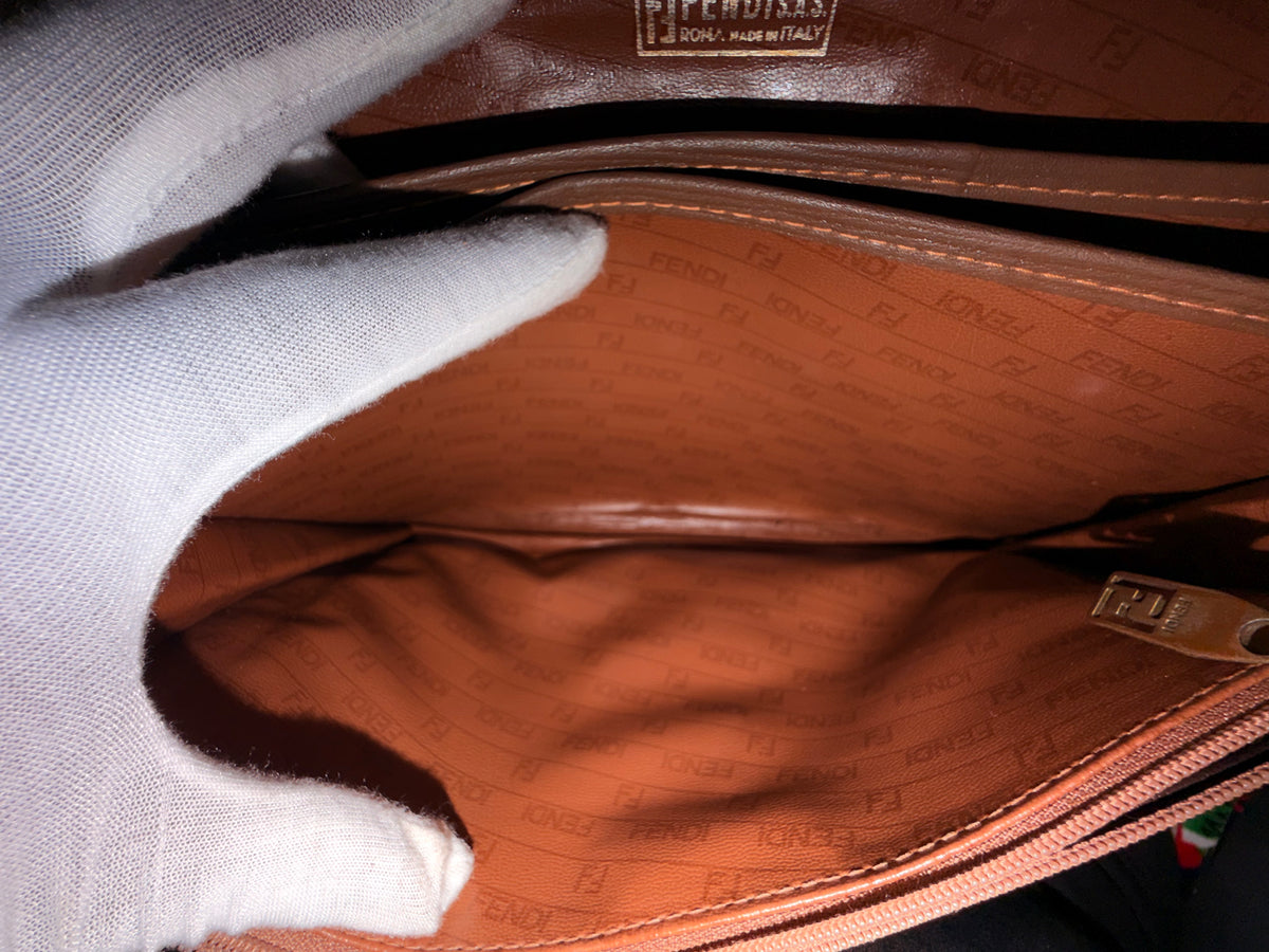 Fendi Zucca Monogram Wristlet Clutch