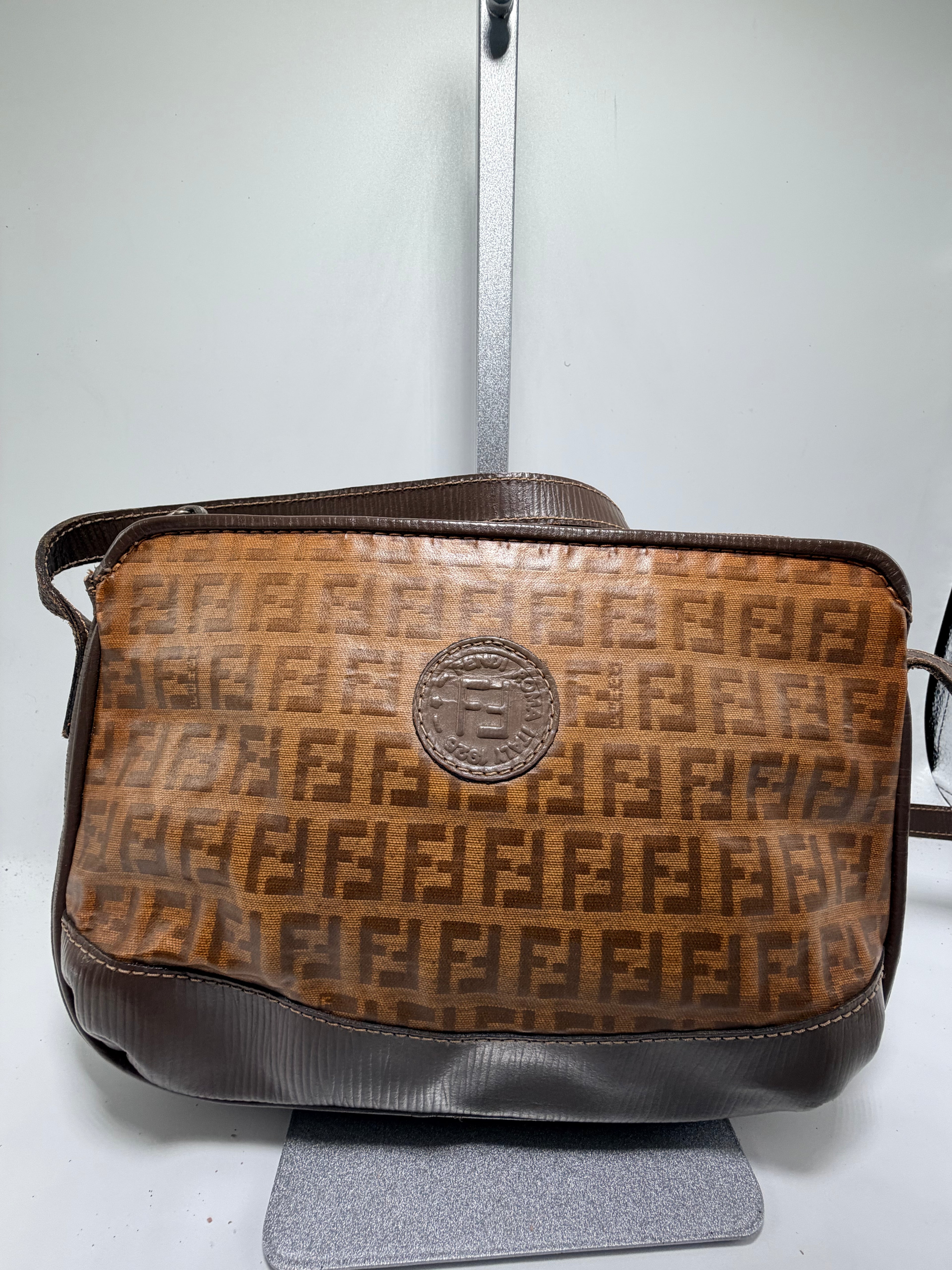 Fendi Zucca Crossbody Bag – Brown FF Monogram