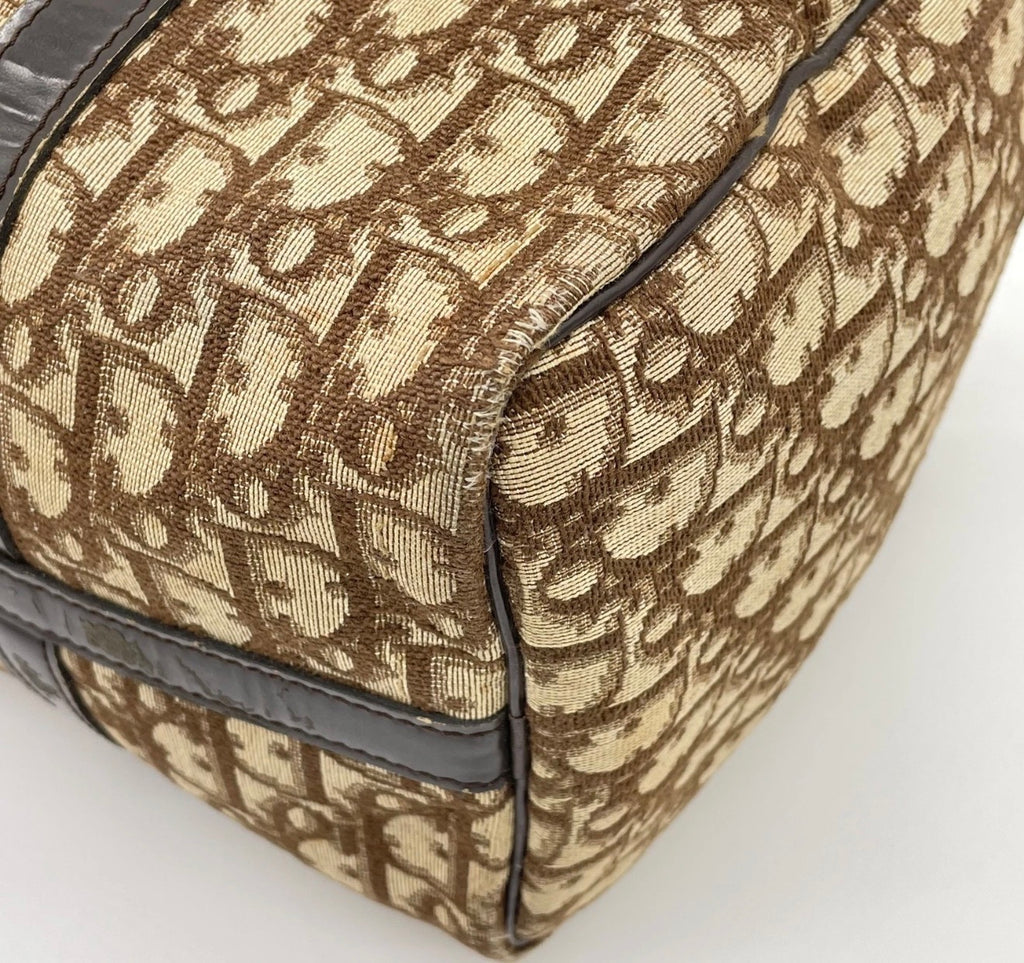 Christian Dior Trotter Monogram Boston Bag – Canvas & Leather