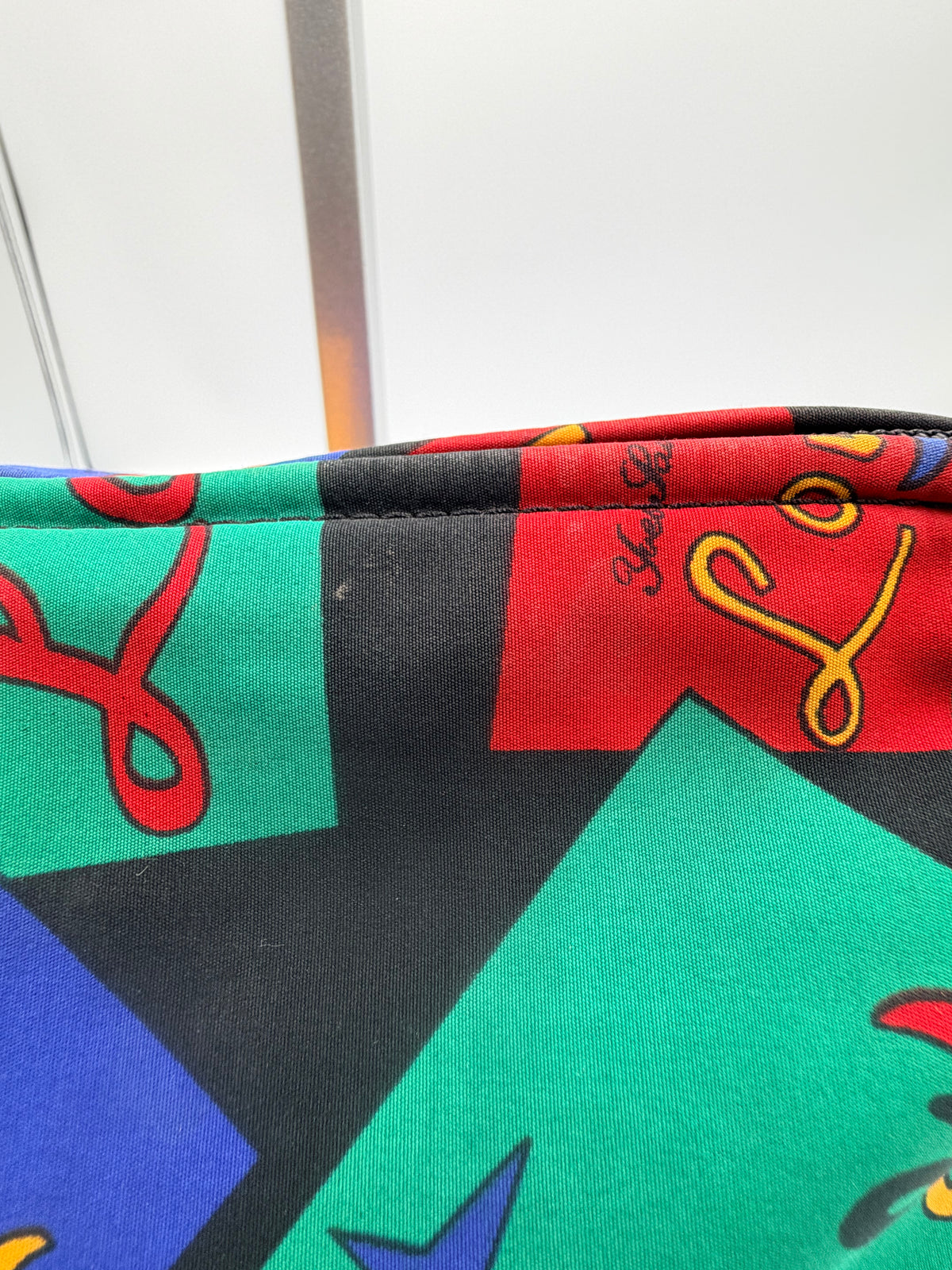 Yves Saint Laurent LOVE Print Multicolor Pouch Bag
