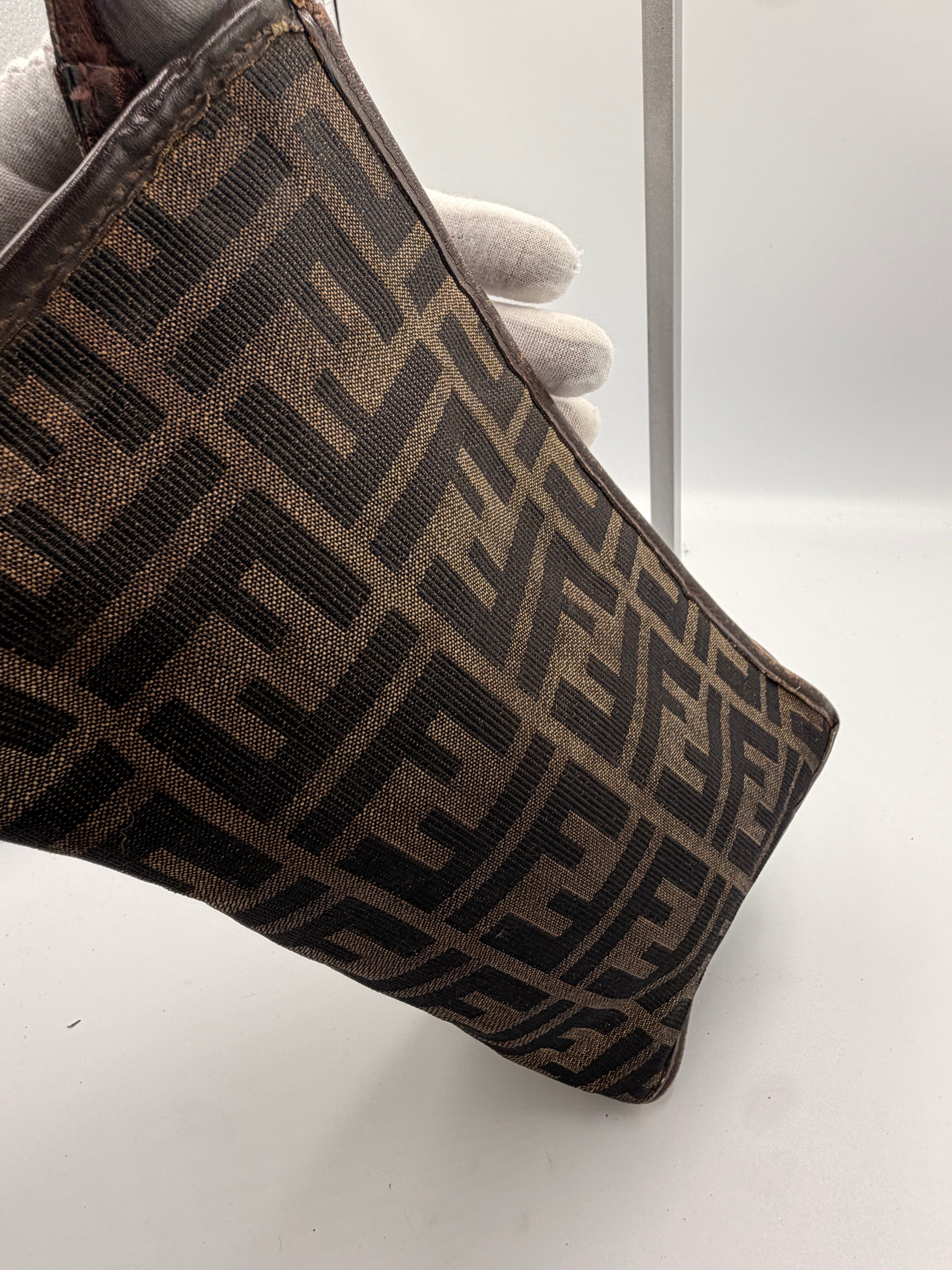 Fendi Zucca Canvas Cosmetic Pouch / Clutch
