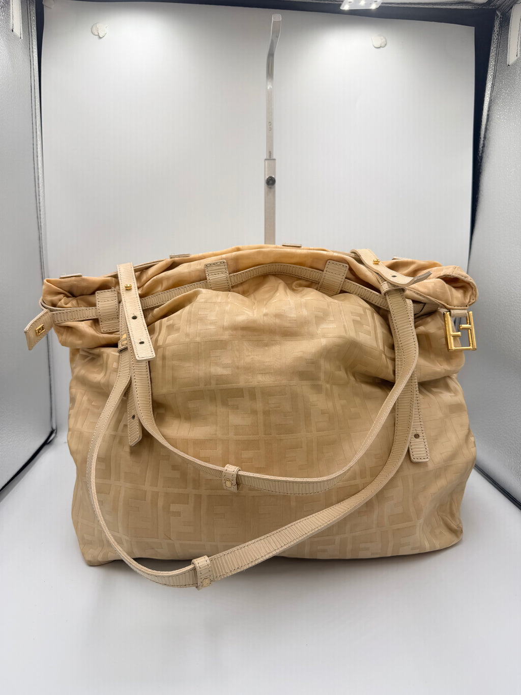 Fendi Large Zucca Monogram Tote Bag – Beige