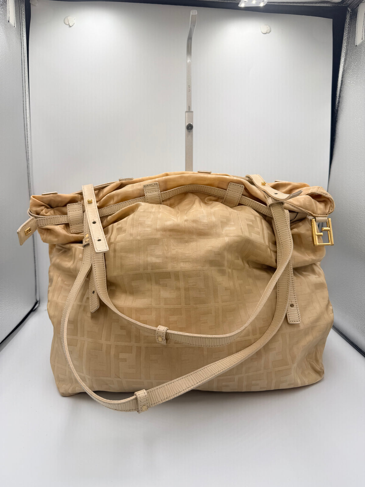 Fendi Large Zucca Monogram Tote Bag – Beige