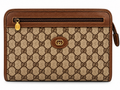 Gucci GG Supreme Monogram Clutch / Toiletry Bag