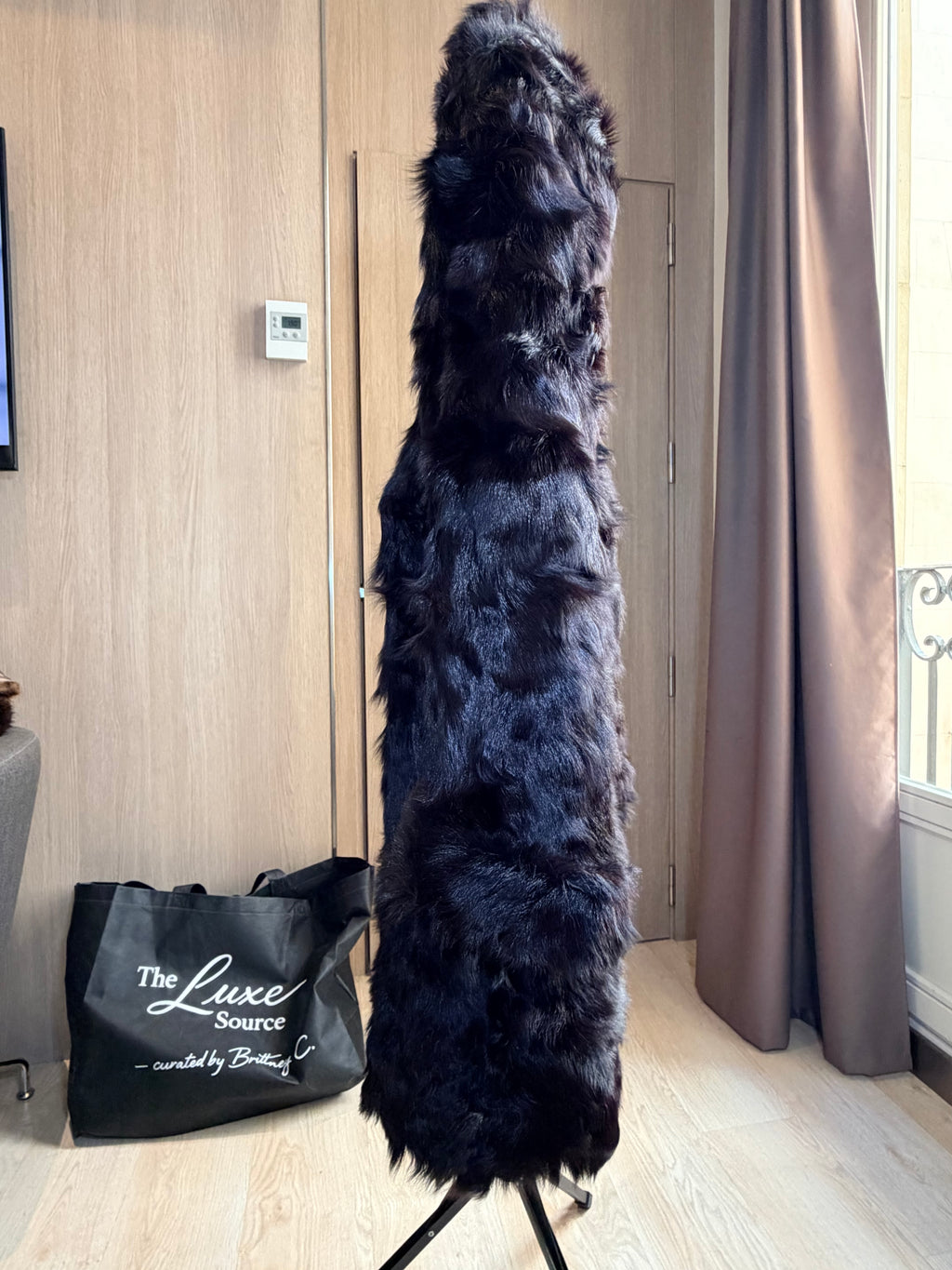 Vintage Black Persian Lamb Fur Coat – XL/1X - 022
