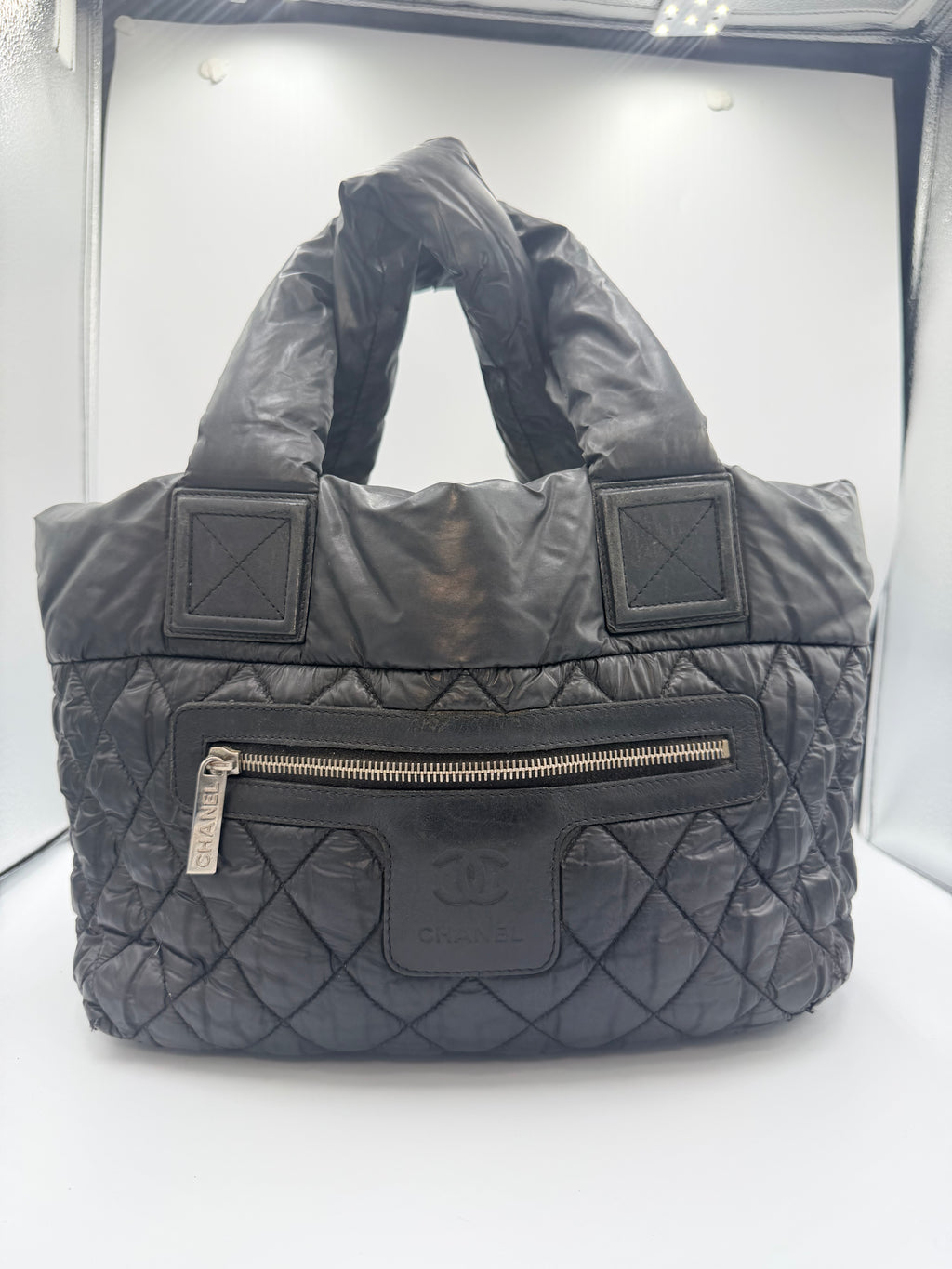 Chanel Coco Cocoon Quilted Nylon Tote – Black