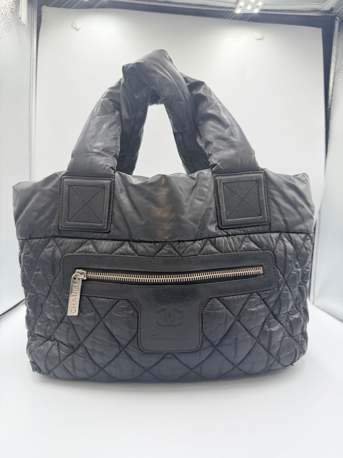 Chanel Coco Cocoon Quilted Nylon Tote – Black