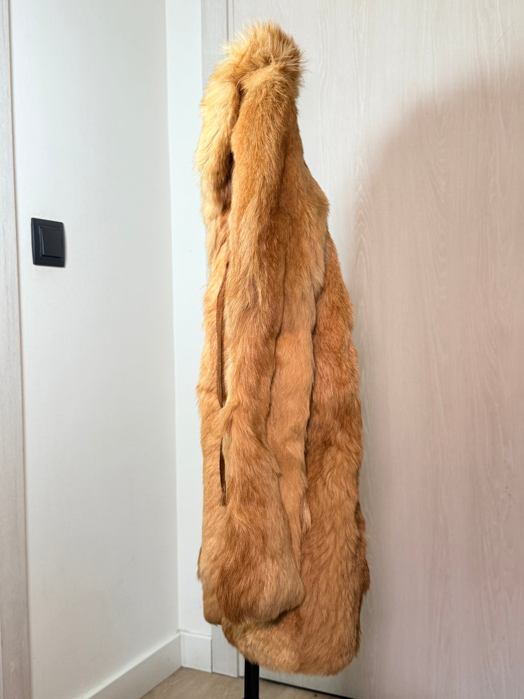 Vintage Red Fox Fur Coat – Golden Honey Tones (Size Small)
