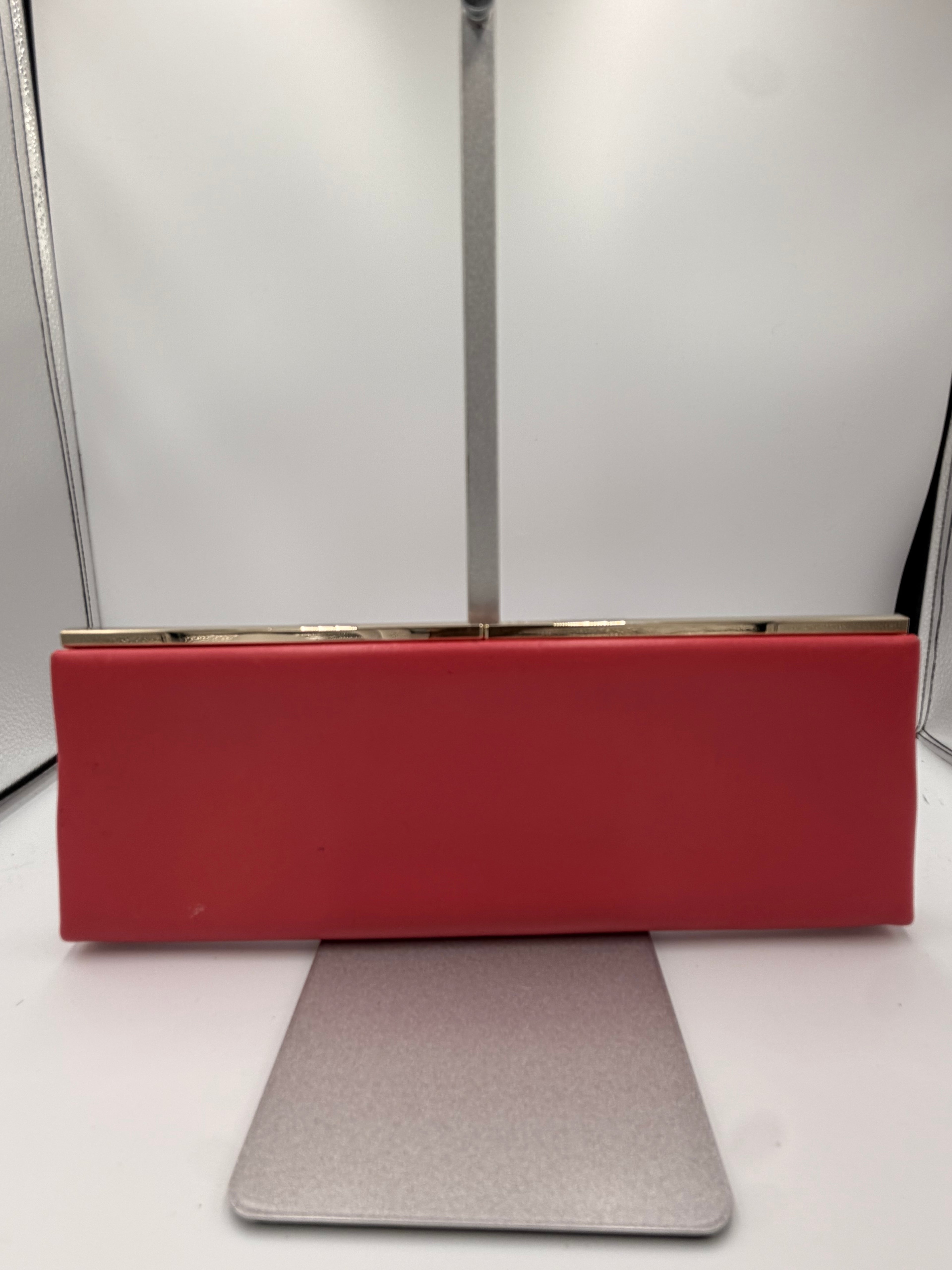 Jimmy Choo Pink Leather Frame Clutch