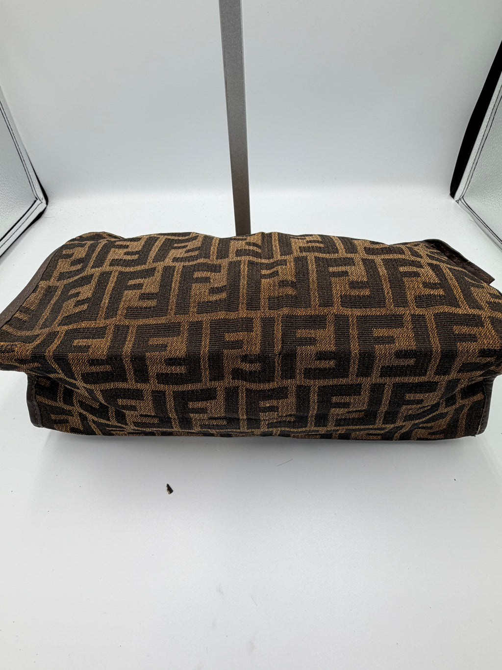 Fendi Zucca Canvas Zip Pouch / Clutch