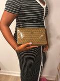 Fendi Zucca FF Coated Canvas Clutch