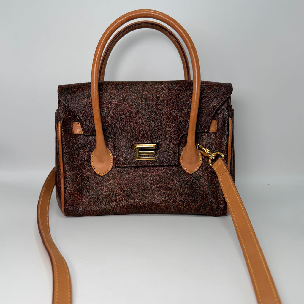 Etro Top Handle Bag with Crossbody Strap