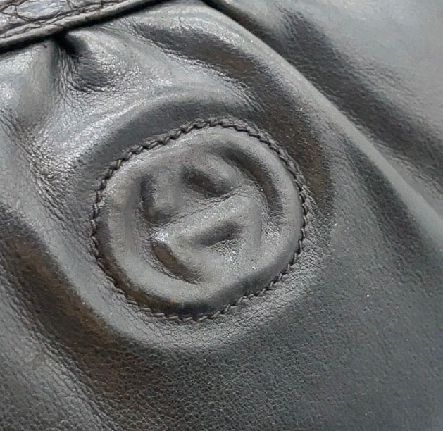 Gucci Vintage XL Leather Clutch