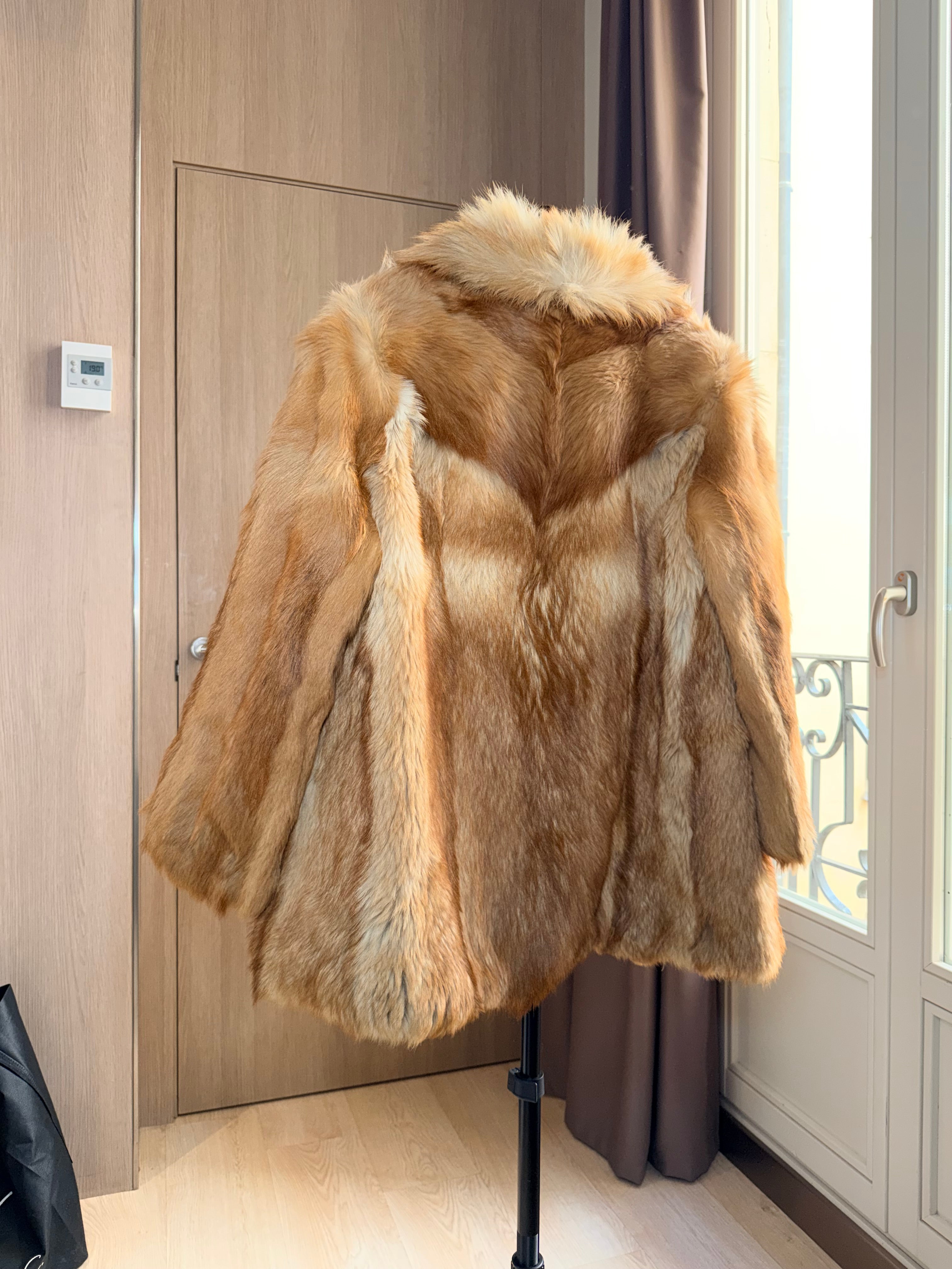 Vintage Golden Fox Fur Coat – S - 022