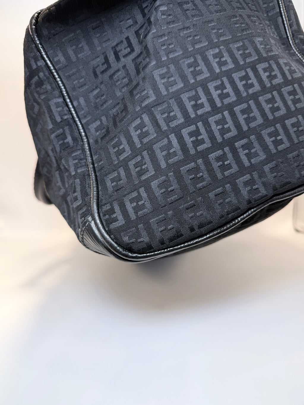 Fendi Canvas Boston Bag