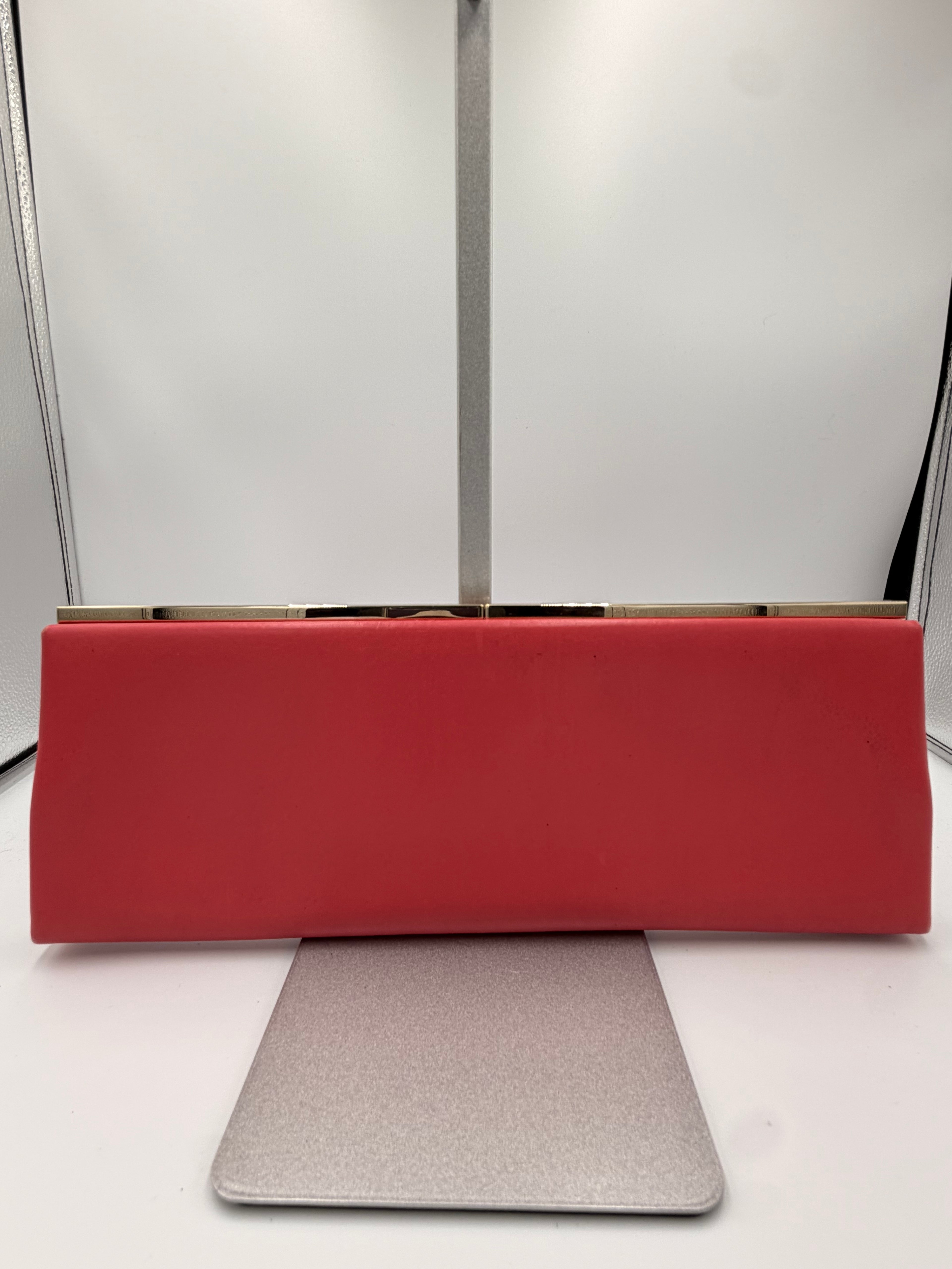 Jimmy Choo Pink Leather Frame Clutch