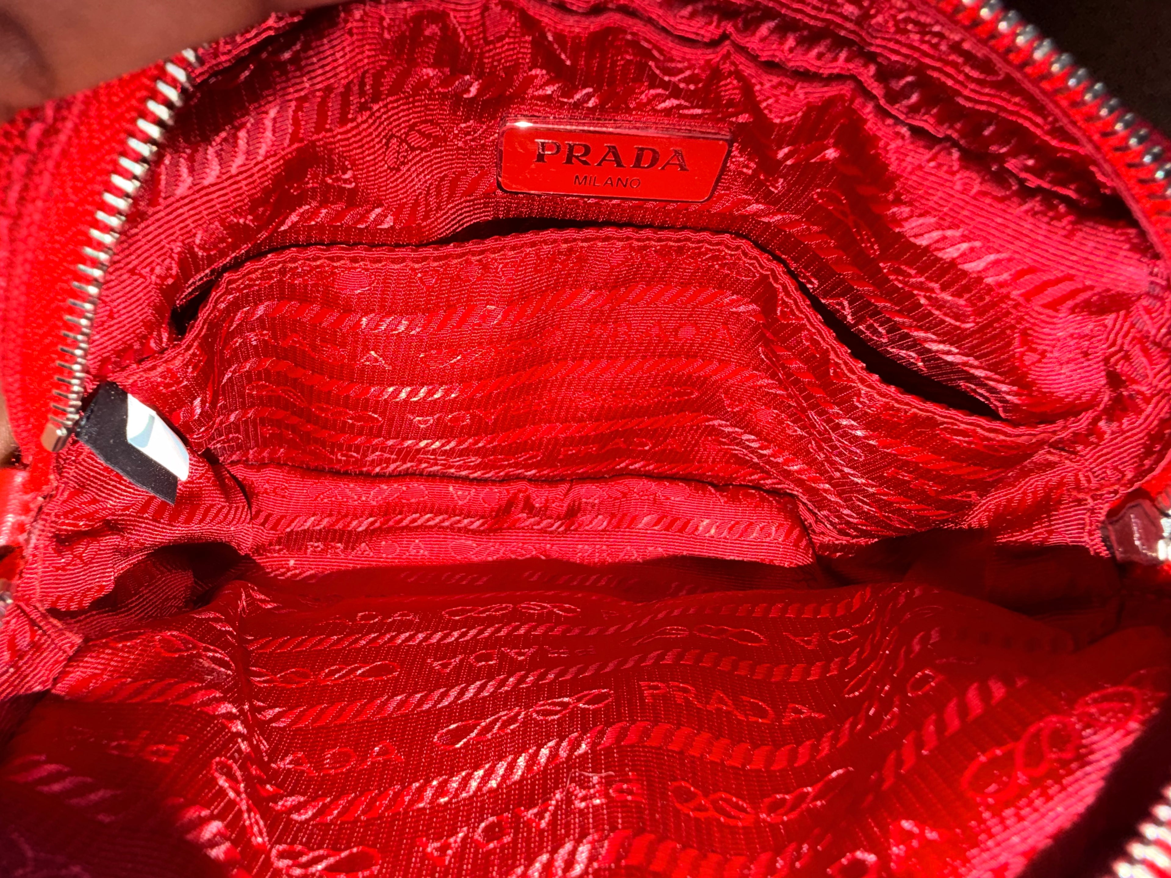 Prada Tessuto Canvas Mini Hand Bag – Rosso