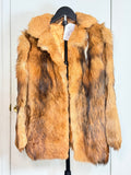 Vintage Red Fox Fur Coat – Small 019