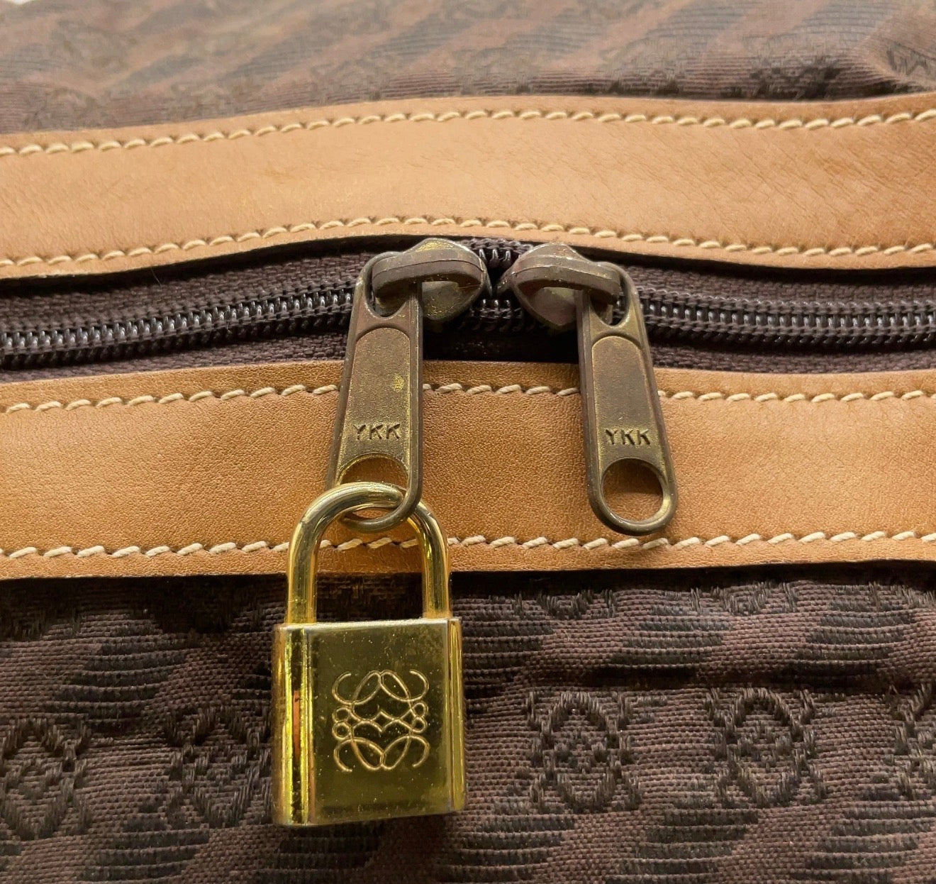 Loewe Anagram Travel Boston Bag with Lock – Large Duffle