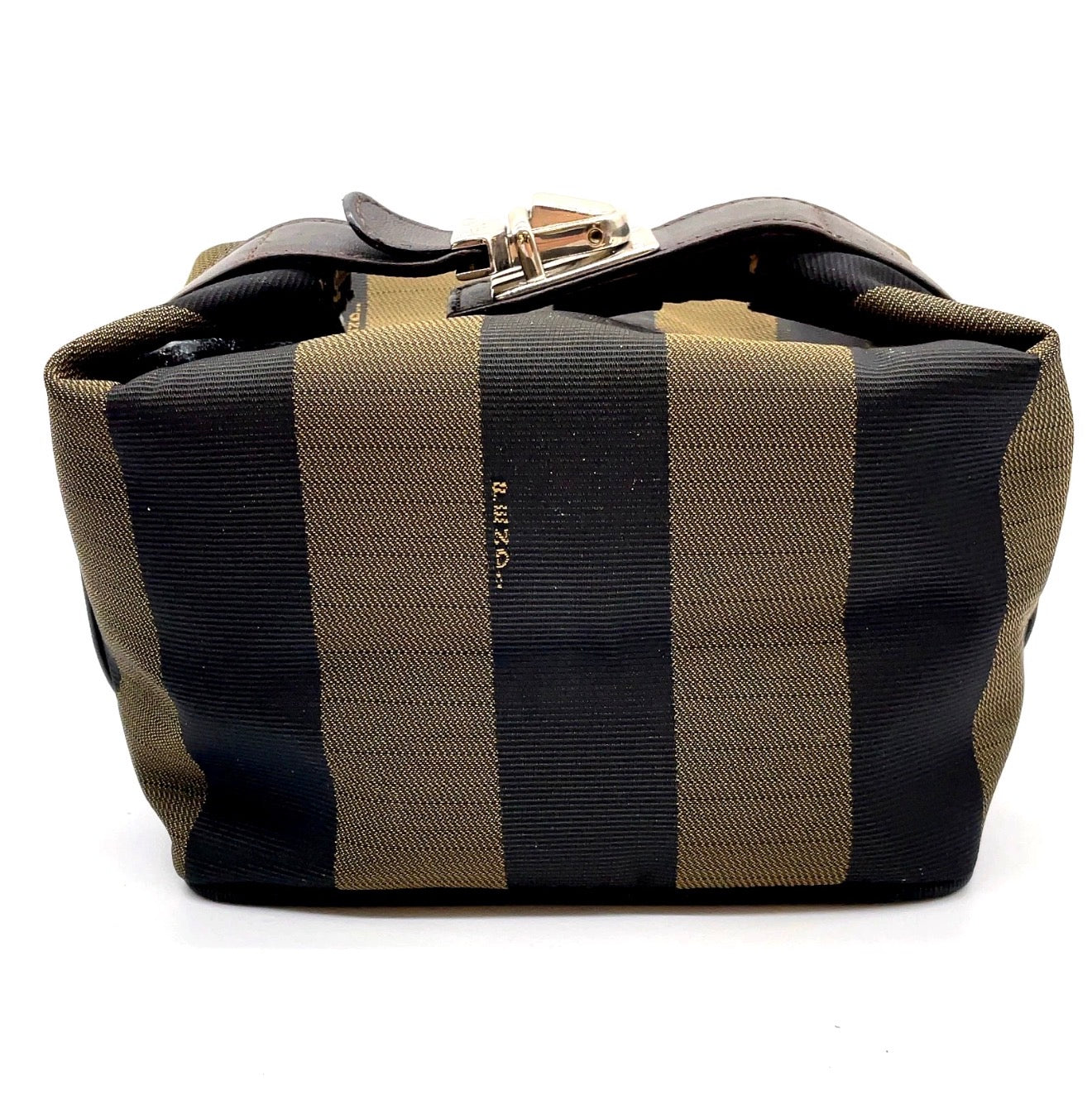 Fendi Pequin Stripe Cosmetic Pouch / Vanity Case