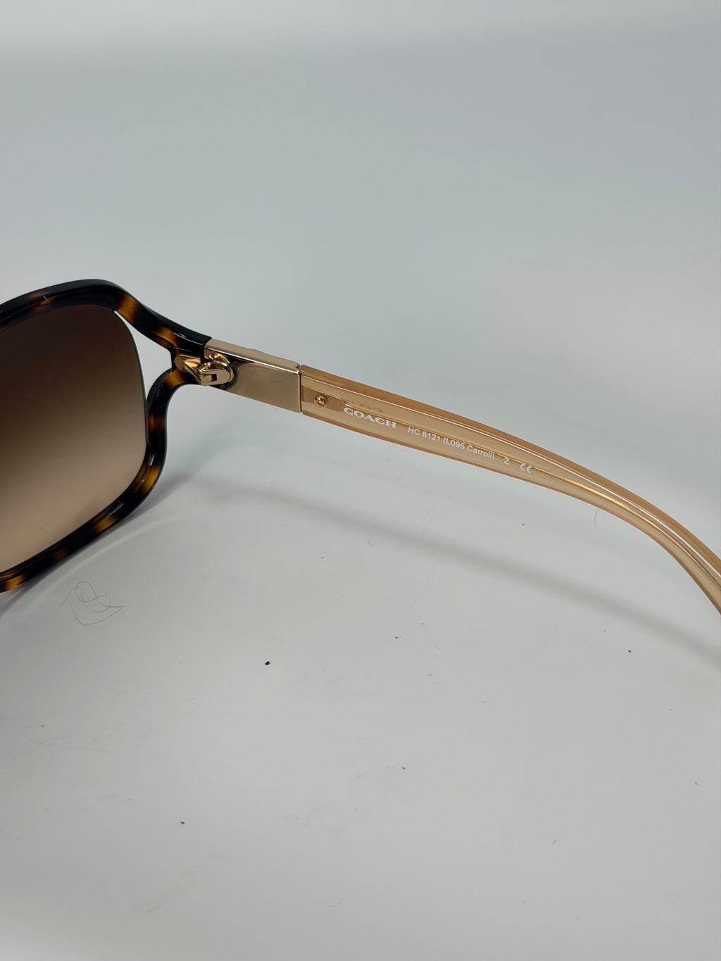 Coach Oversized Tortoiseshell Sunglasses