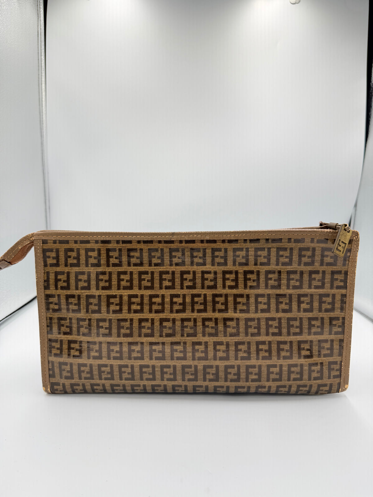 Fendi Zucca Monogram Clutch / Pouch