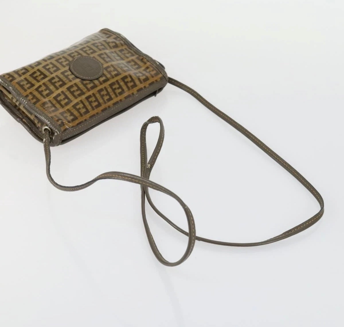 Fendi Zucca Monogram Mini Crossbody Bag – Brown