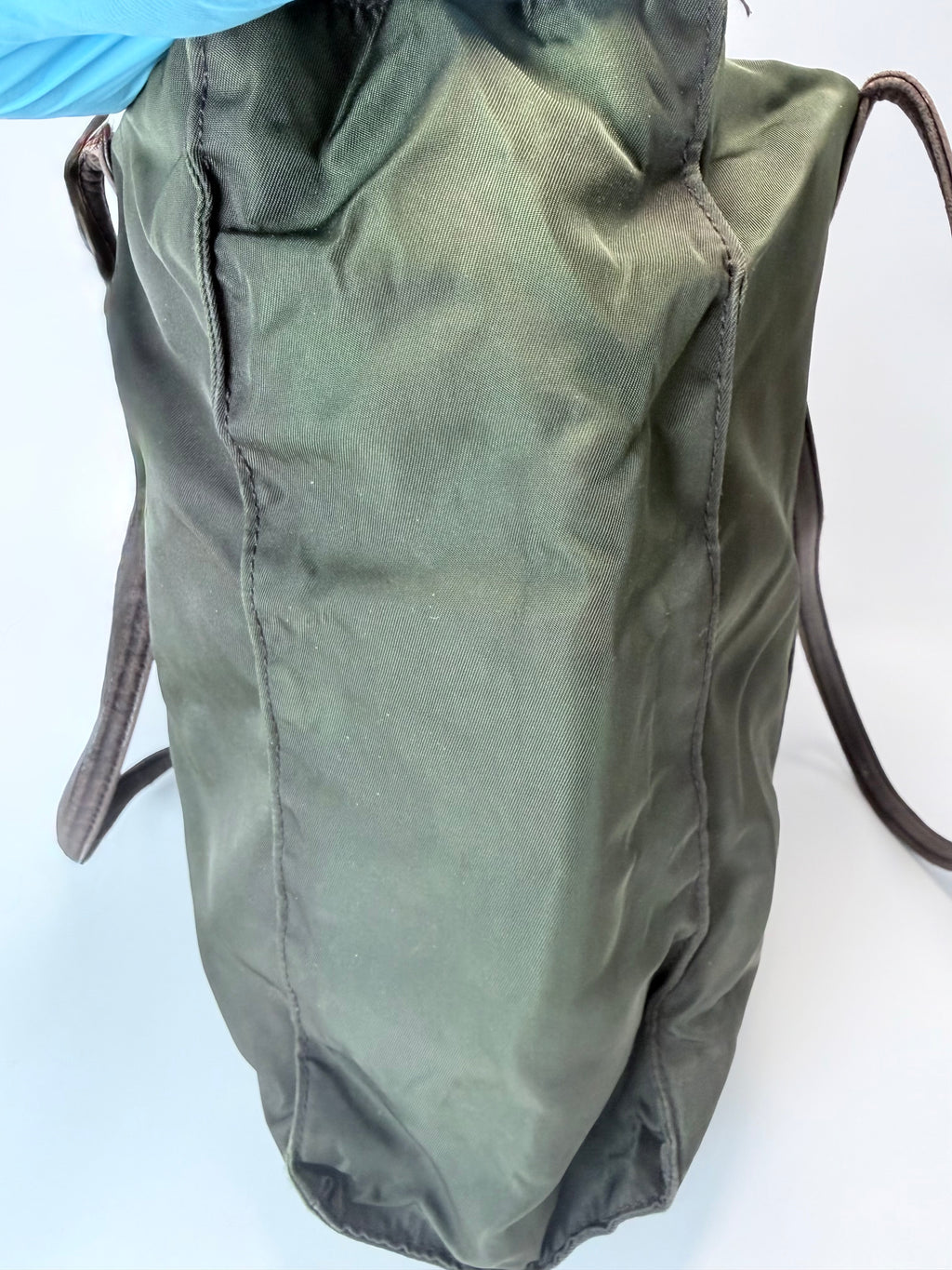 Prada Tessuto Nylon Tote – Olive Green