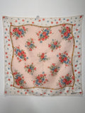 Burberrys Silk Scarf in Romantic Floral Bouquet Print